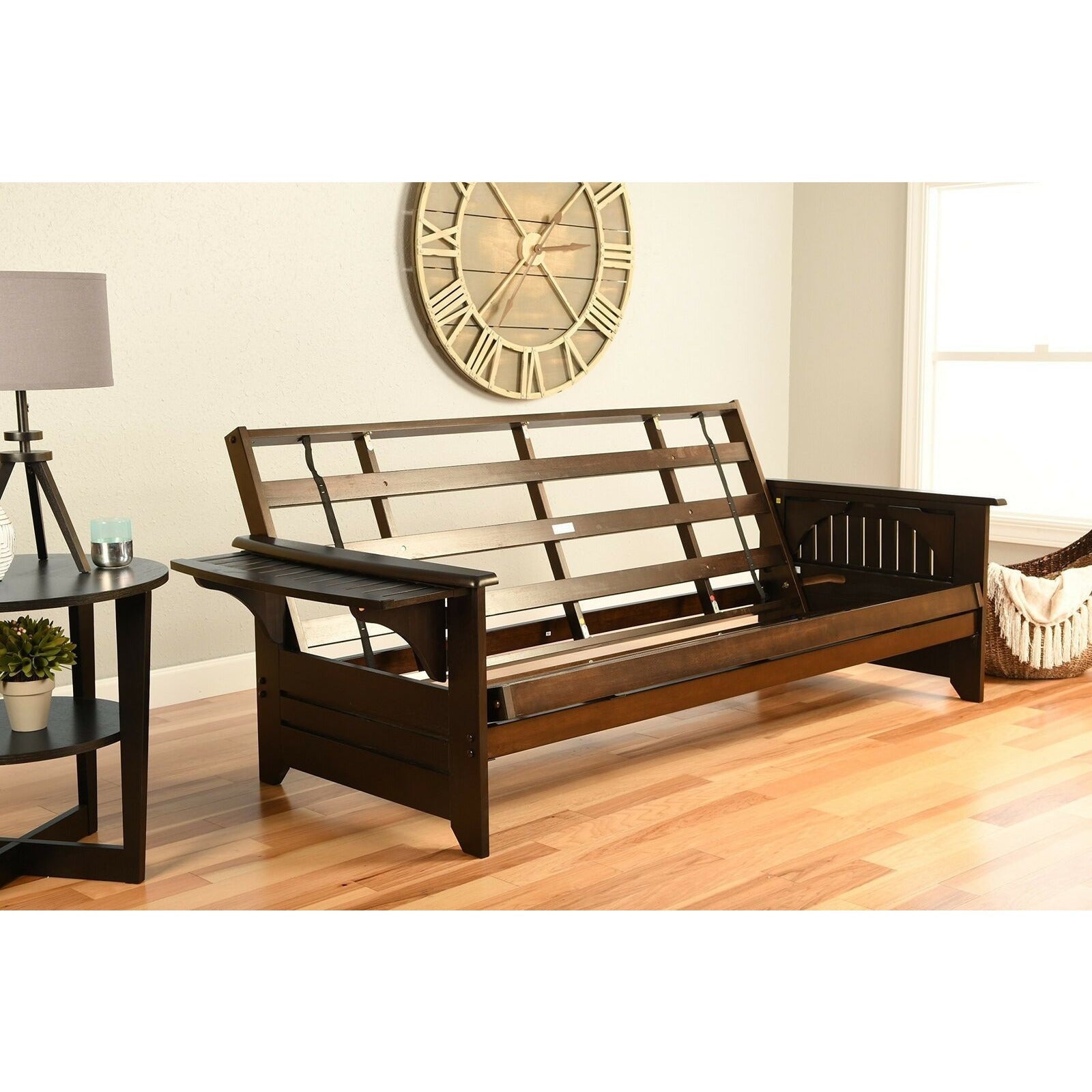 Phoenix Futon Frame - Sturdy Metal Sofa Bed Frame for Small Spaces, Living Room, Dorm, or Guest Room | Convertible Couch to Bed | Easy Assembly & Modern Design