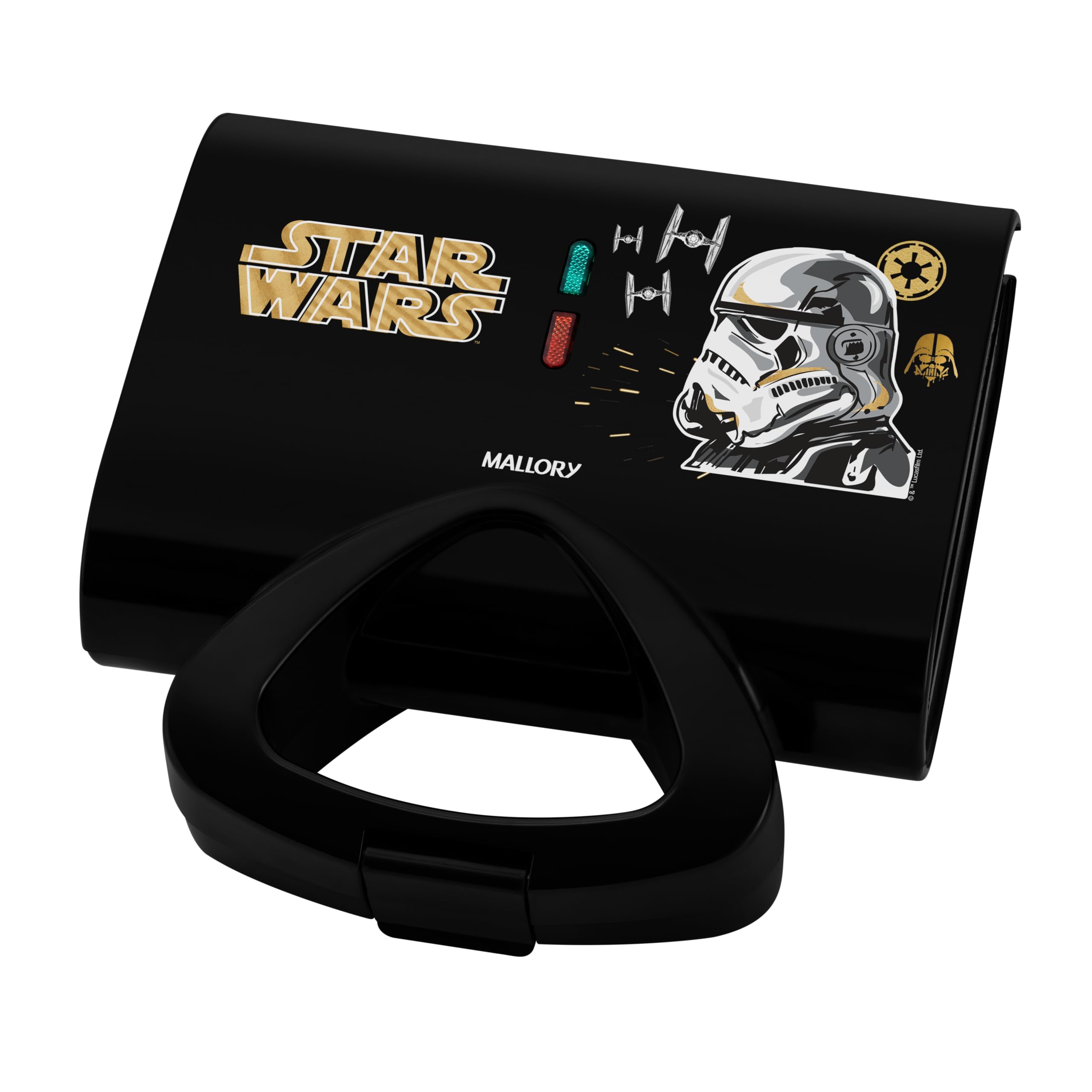 Star Wars Empire Sandwich Maker - 220V Electric Panini Press for Home & Office - Perfect for Grilled Cheese, Paninis & Breakfast Sandwiches