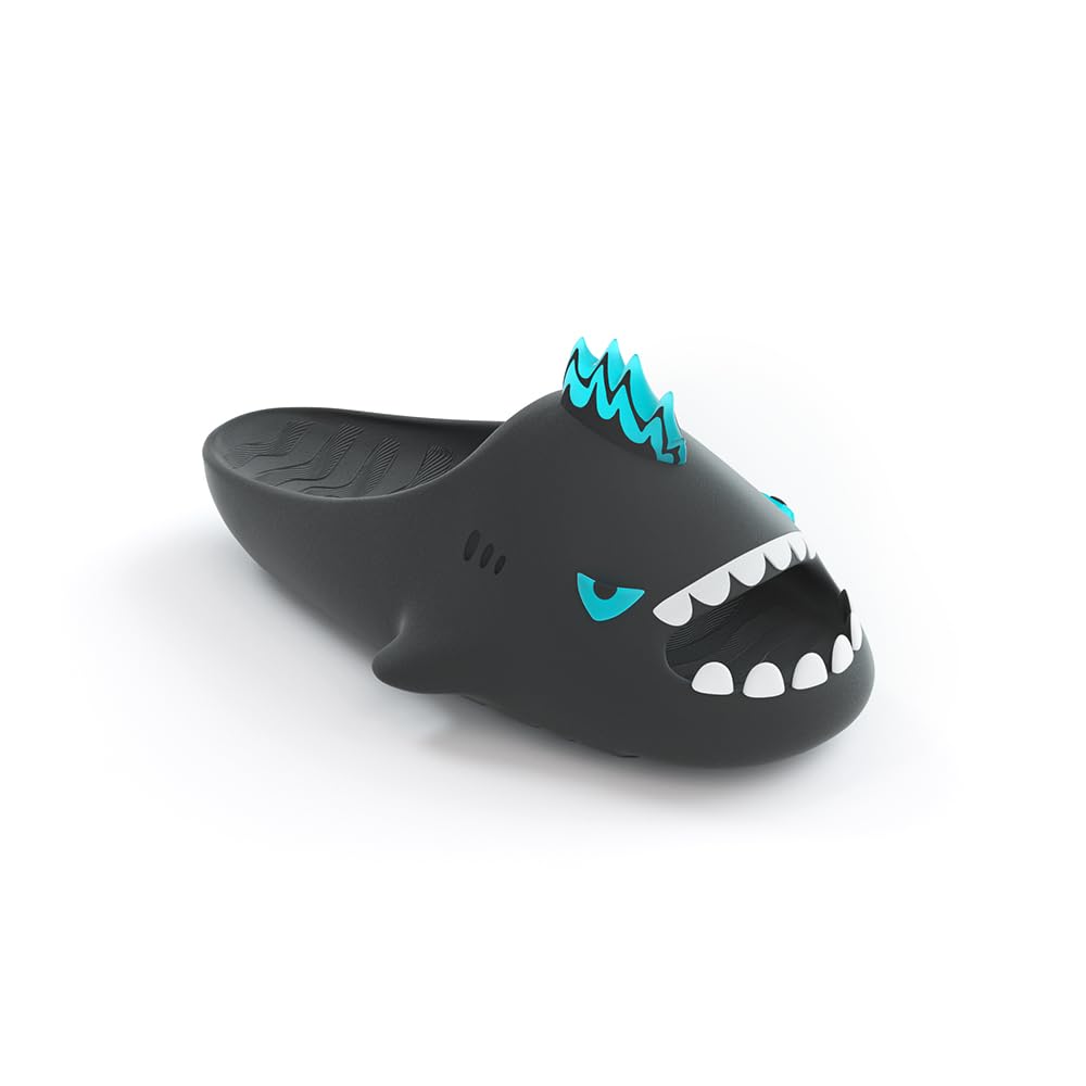 Sharkicks Pro Shark Slides Sandals for Women & Men - Ultra Soft Eco-Friendly EVA Cloud Shoes - Indoor Outdoor Comfort Slippers for Beach, Pool, Gym & Home Use