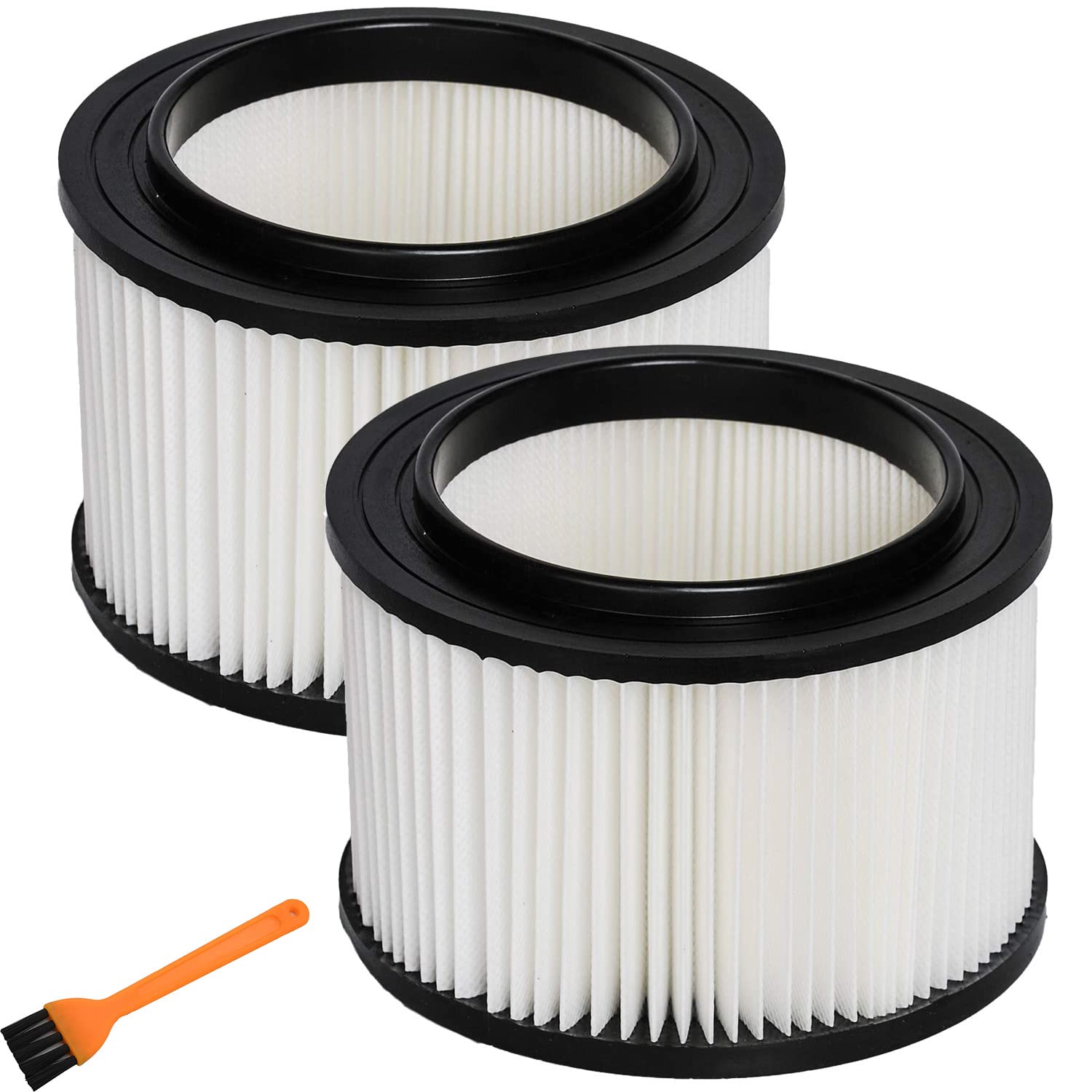 17810 Vacuum Filter Replacement (2 Pack) - Compatible with Craftsman 4 Gallon Wet/Dry Vacuum Cleaner | High Efficiency Dust Collection | Perfect for Home Cleaning, Workshop & Construction Sites
