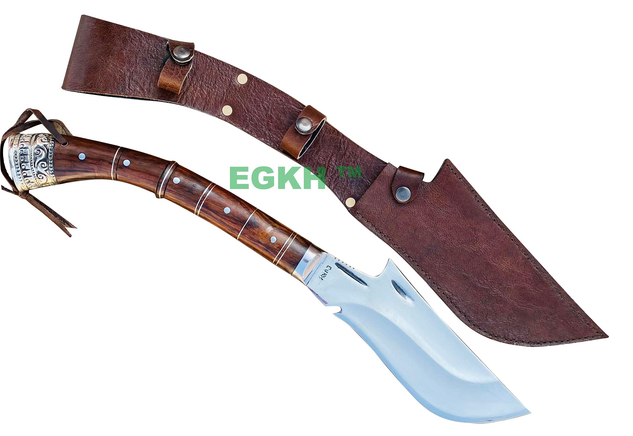 Handmade Forged Viking Axe with Etched Handle & Leather Case - Custom Rosewood Handle, Carbon Steel Camping Hatchet for Outdoor Adventures, Bushcraft & Survival