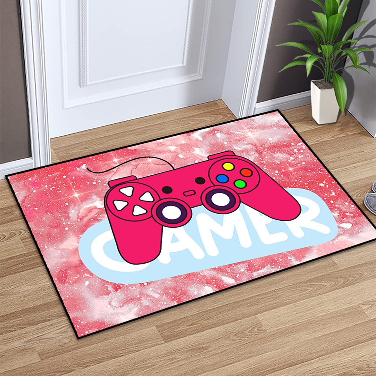 Pink Gaming Area Rug - 35