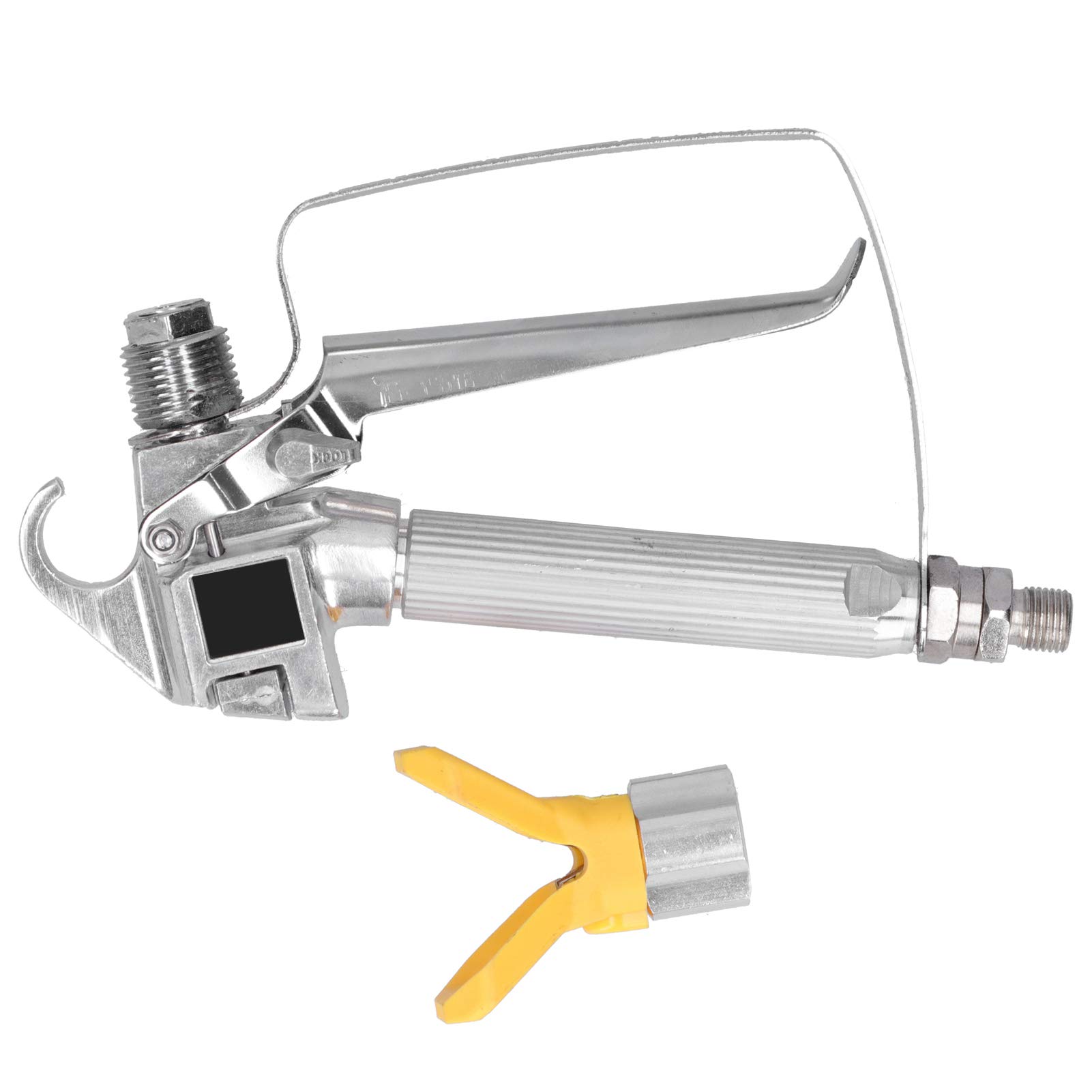 High Pressure Airless Spray Gun - Zinc Alloy Paint Sprayer with Nozzle Holder for Cars, Walls & Home DIY Projects | Perfect for Professional Painting & Quick Surface Coating
