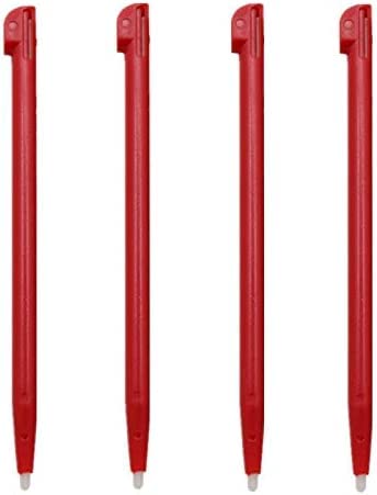 4PCS Red Plastic Stylus Pen for Nintendo 2DS - Touch Screen Game Console Accessories - Perfect for Gaming, Drawing & Precise Touch Control