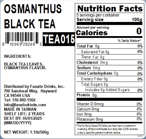 Premium Osmanthus Black Tea Powder - Fragrant & Floral Loose Leaf Tea for Brewing, Baking & Desserts | Perfect for Tea Lovers & Gourmet Cooking