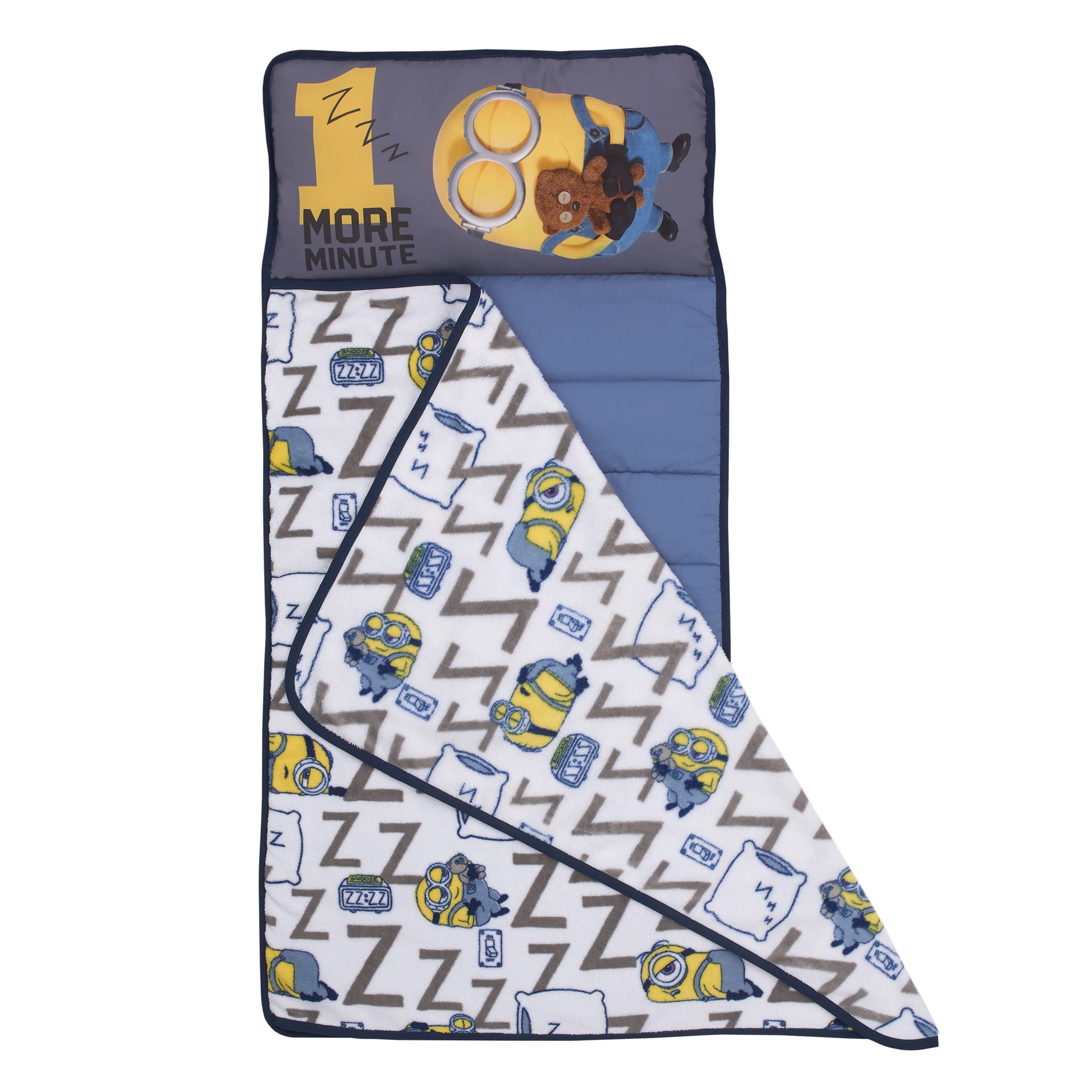 NOJO Toddler Nap Mat - Soft & Comfortable Portable Sleeping Mat for Daycare, Preschool & Travel - Machine Washable & Lightweight for Kids Ages 2-5