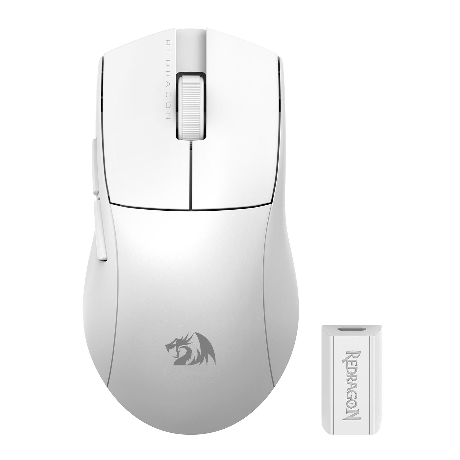 Redragon King Pro M916 Gaming Mouse - 4K Hz Polling Rate, Ergonomic Design, RGB Lighting - Perfect for FPS, MOBA & Esports Gaming (White)
