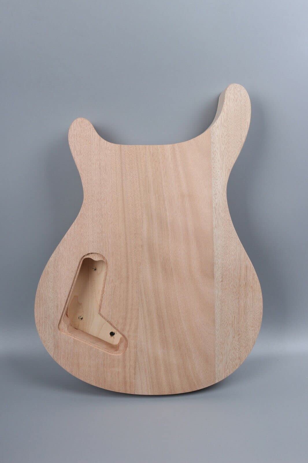Maple Mahogany Solid Wood Electric Guitar Body Blank - Unfinished Replacement Part for DIY Guitar Building & Repair | Perfect for Custom Guitar Projects, Luthier Work & Instrument Upgrades