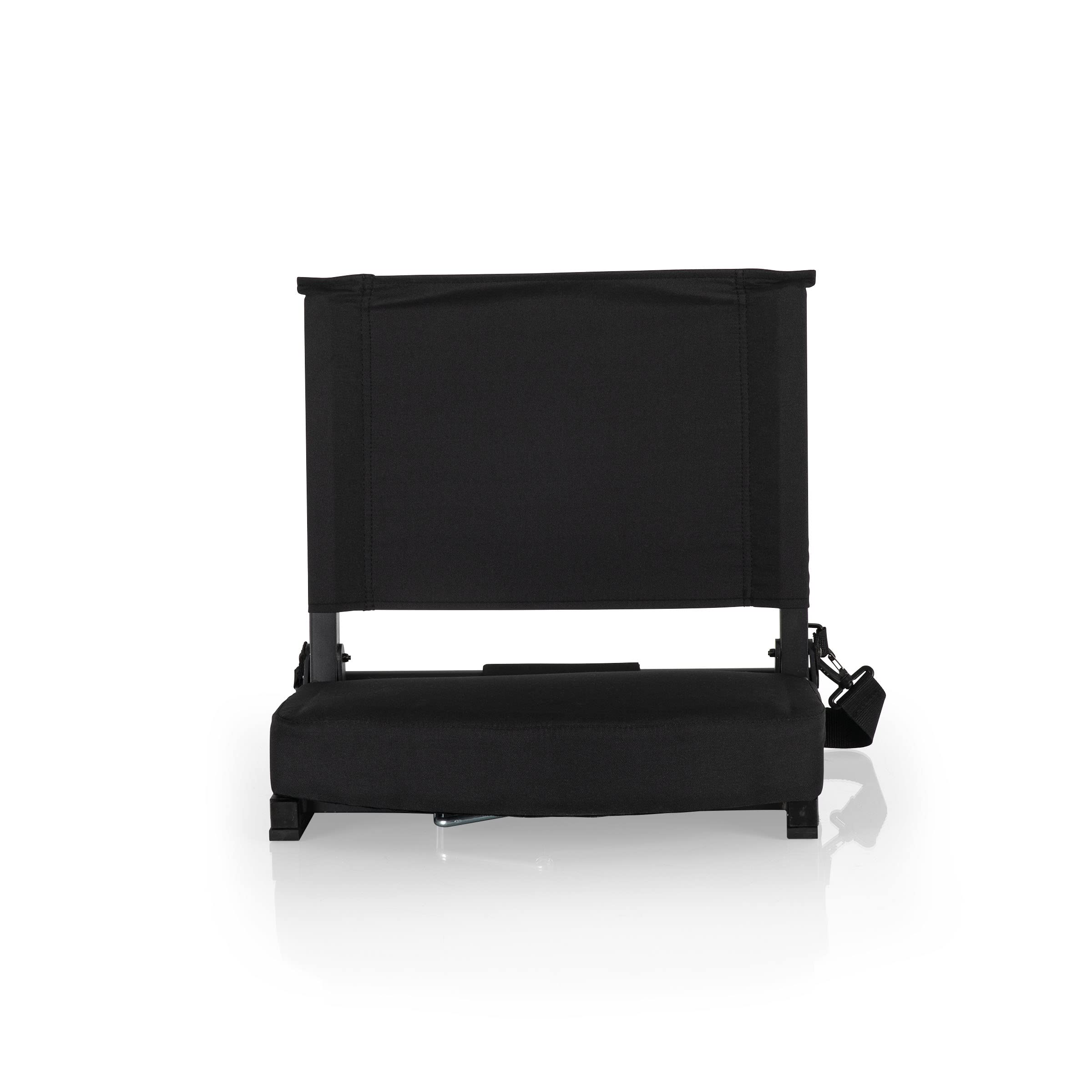 PICNIC TIME NCAA Appalachian State Mountaineers Gridiron Stadium Seat - Lightweight & Portable Folding Chair for Bleachers, Benches, Tailgating & Outdoor Events (Black)