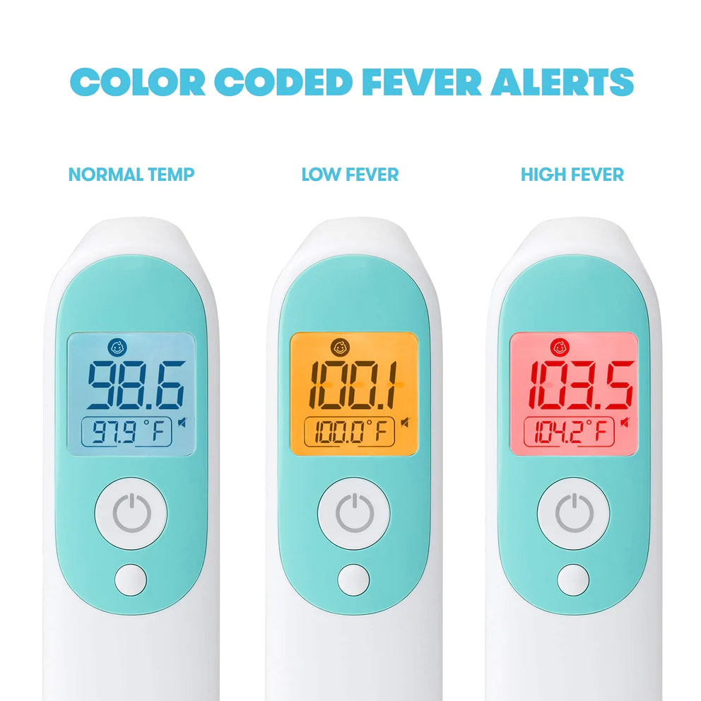 3-in-1 Digital Infrared Thermometer for Ear, Forehead & Touchless Temperature Measurement - Accurate Fast Reading for Babies, Adults & Home Use