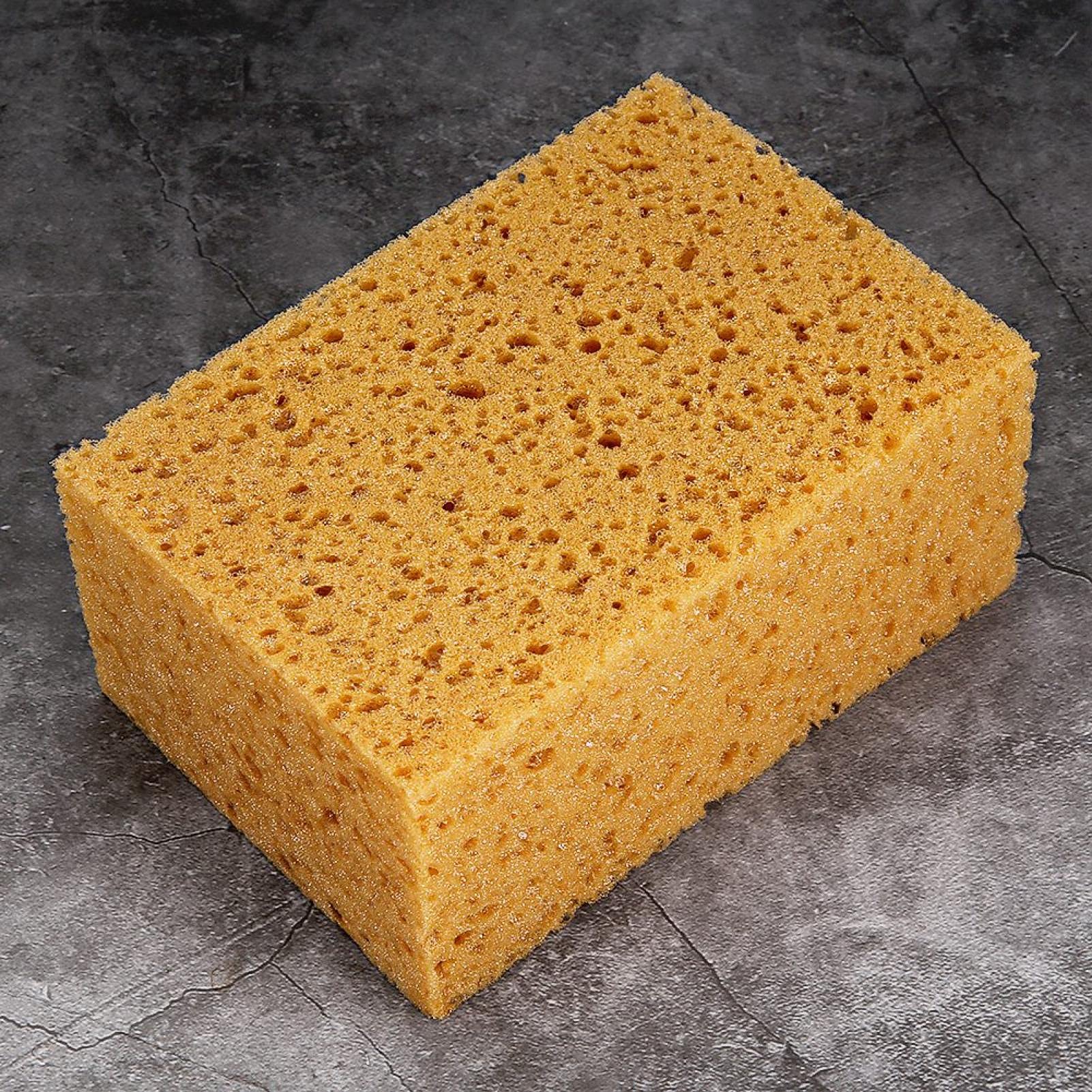 Premium Car Wash Sponge - Non-Slip Square Handheld Sponge for Auto, Motorcycle & Vehicle Cleaning | Comfortable Car Detailing Supplies (1pc) - Perfect for Hand Washing, Wax Application & Spot Cleaning