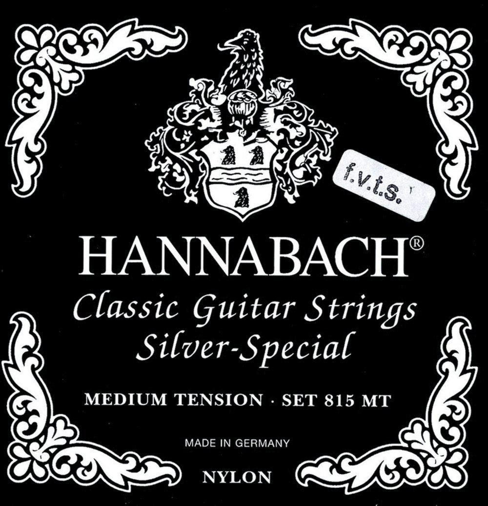 Hannabach 652550.0 Classical Guitar Strings - Premium 815 F.V.T.S Series for Professional & Student Players | Perfect for Concerts, Practice & Studio Recording