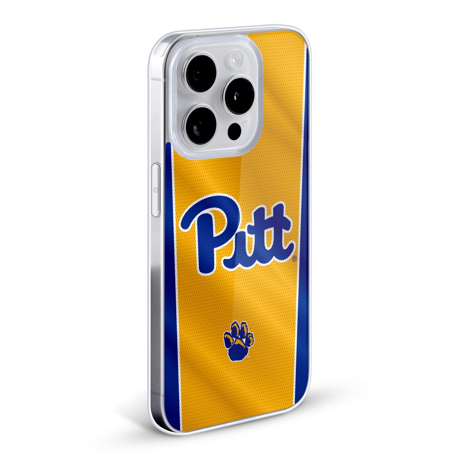 Officially Licensed University of Pittsburgh iPhone 12/12 Pro Soft Gel Case by Head Case Designs - Durable Protective Phone Cover for School Pride, Game Day & Campus Life