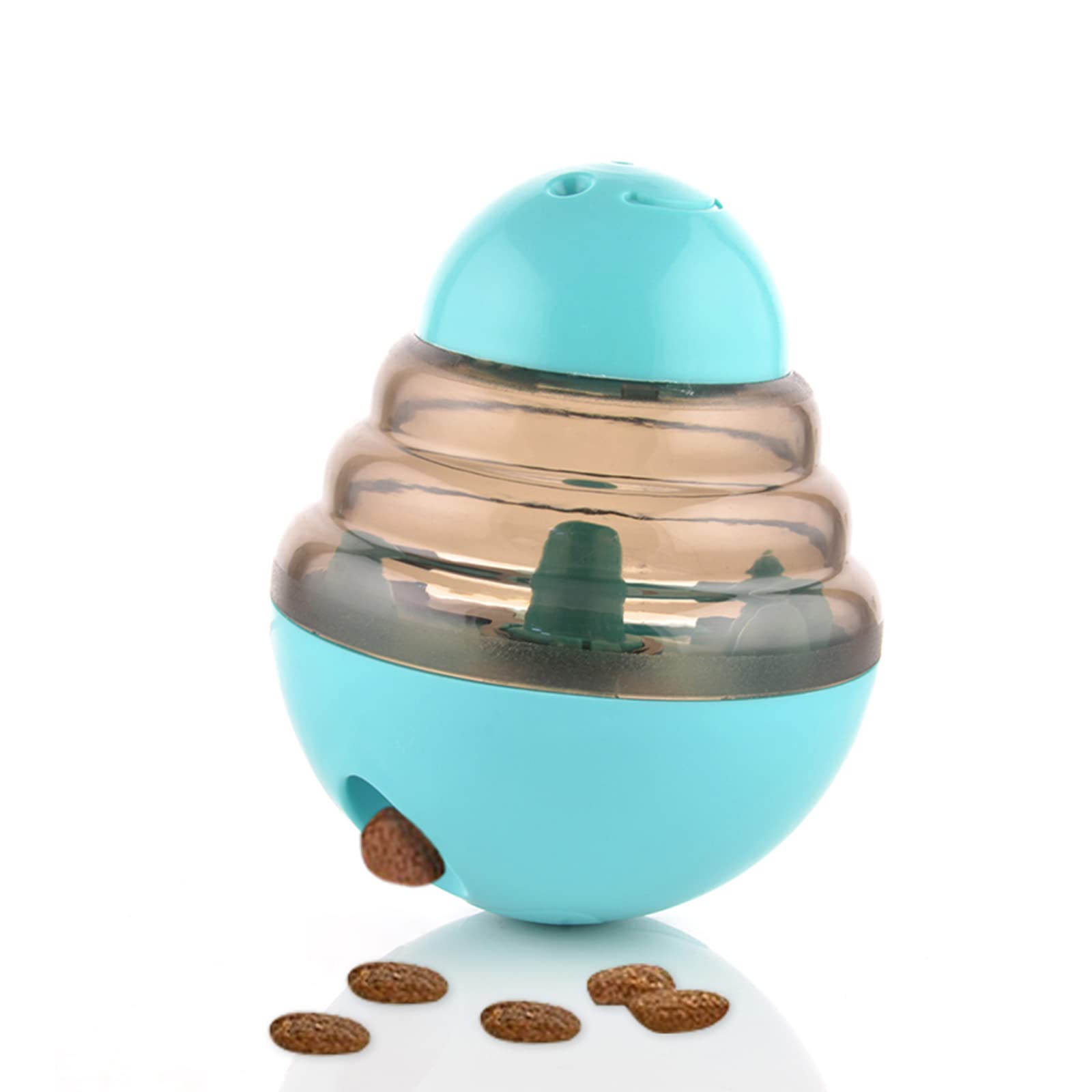 Guardians Treat Dispensing Dog Toy - Slow Feeder Ball for Dogs & Cats | Interactive IQ Boosting Chase Toy | Pet Food Puzzle Dispenser (Blue) - Perfect for Mealtime Enrichment & Indoor Play
