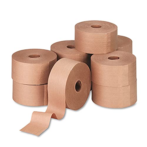 United Facility Supply 44HD007 Heavy-Duty Reinforced Gummed Kraft Sealing Tape - 3 Inch x 450 Feet, 10 Rolls per Carton (Pack of 2) - Ideal for Shipping Boxes, Moving & Warehouse Packaging
