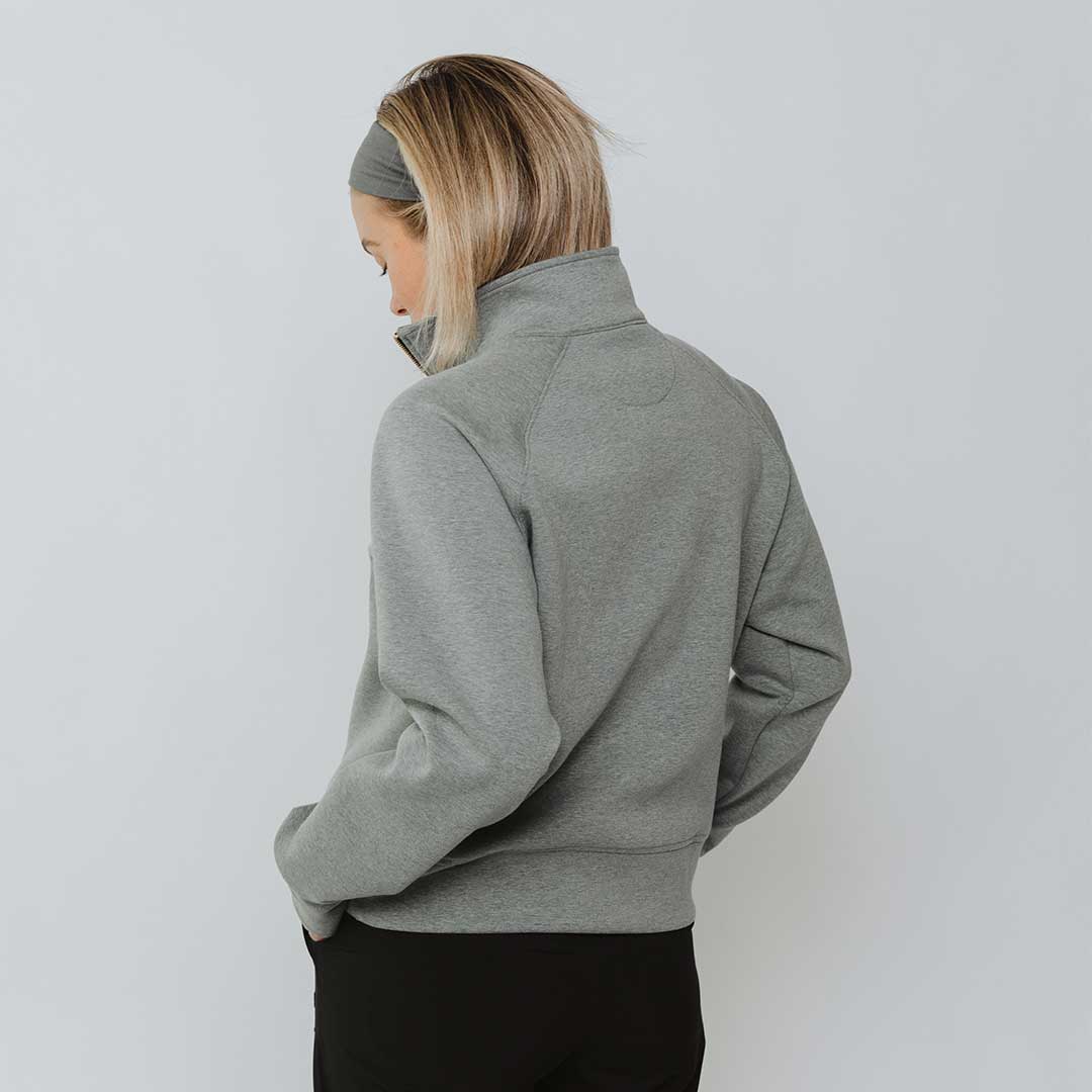 BYU Oxford Zip Up Hoodie - Heather Grey | Men's Casual Pullover for College, Streetwear & Outdoor Activities