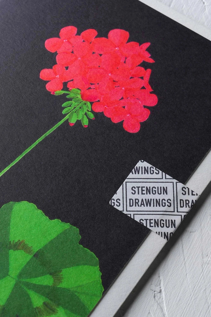 Barbican Geranium Greeting Card - Elegant Floral Design for Birthdays, Anniversaries & Special Occasions | Perfect Gift for Loved Ones