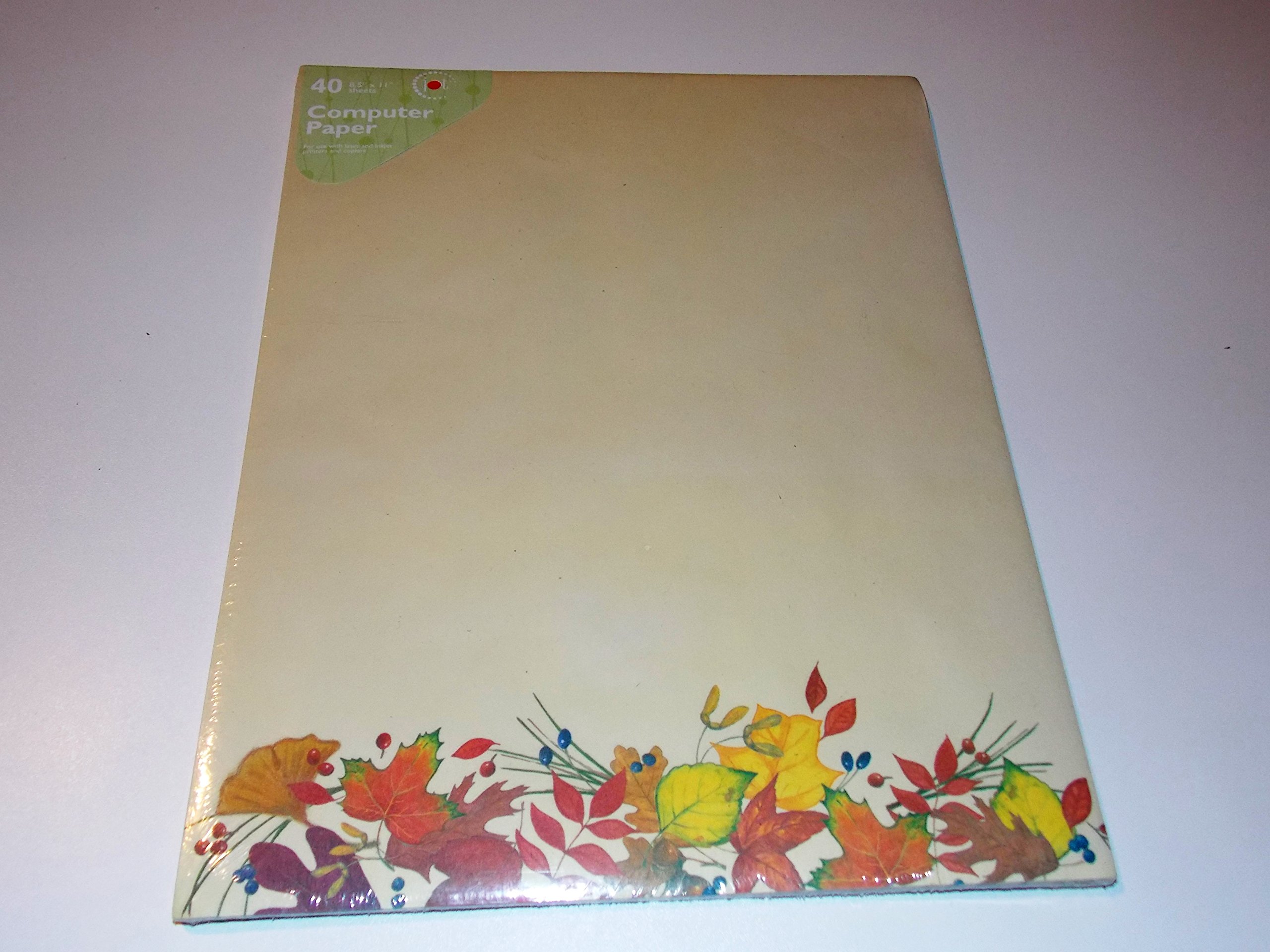 Premium Computer Paper - Classic Modern Design - 40 Sheets for Office, School & Home Printing Needs