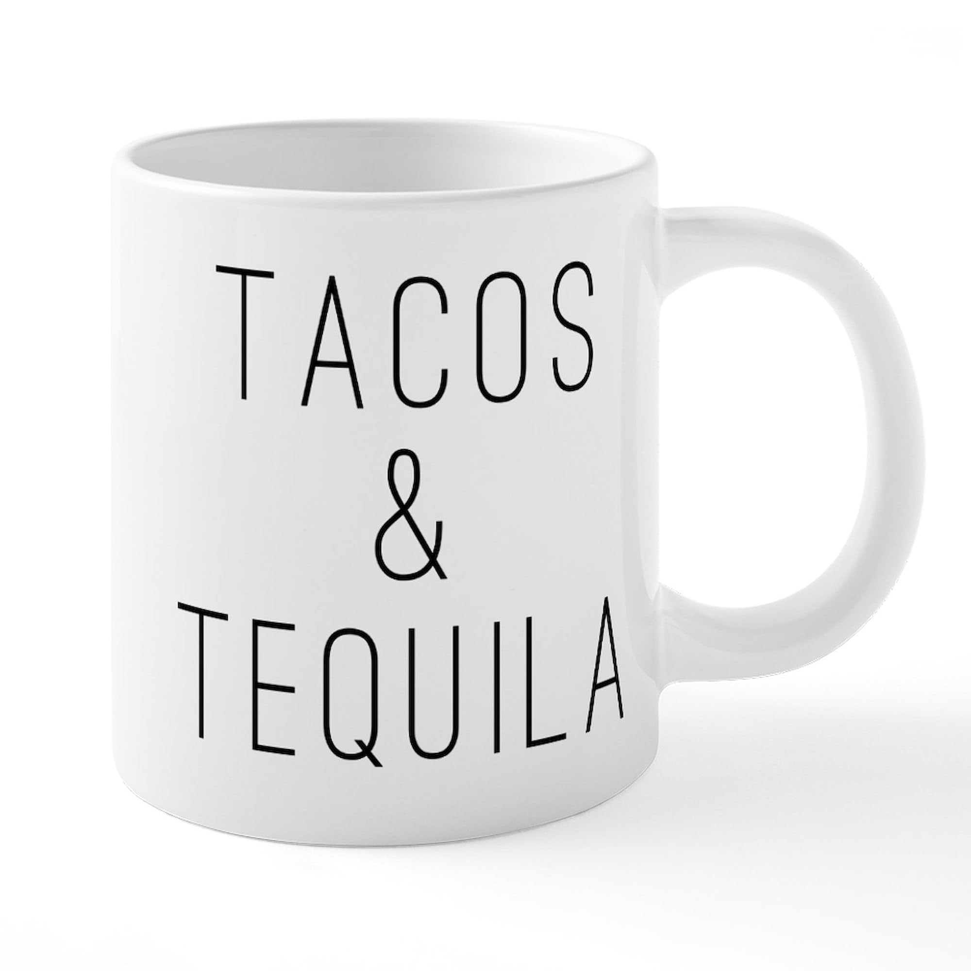 Tacos And Tequila 20 oz Ceramic Coffee Mega Mug - Large Insulated Coffee Cup for Home, Office & Travel - Perfect for Hot & Cold Beverages, Gift Idea for Taco Lovers