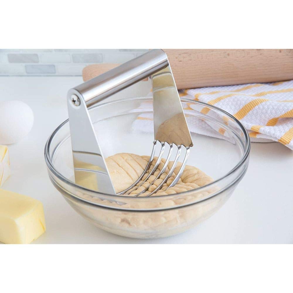 Fox Run 5856 Stainless Steel Dough Blender - 4.75 x 4 x 1.75 Inches - Perfect for Pie Crusts, Pastry Dough & Baking Essentials