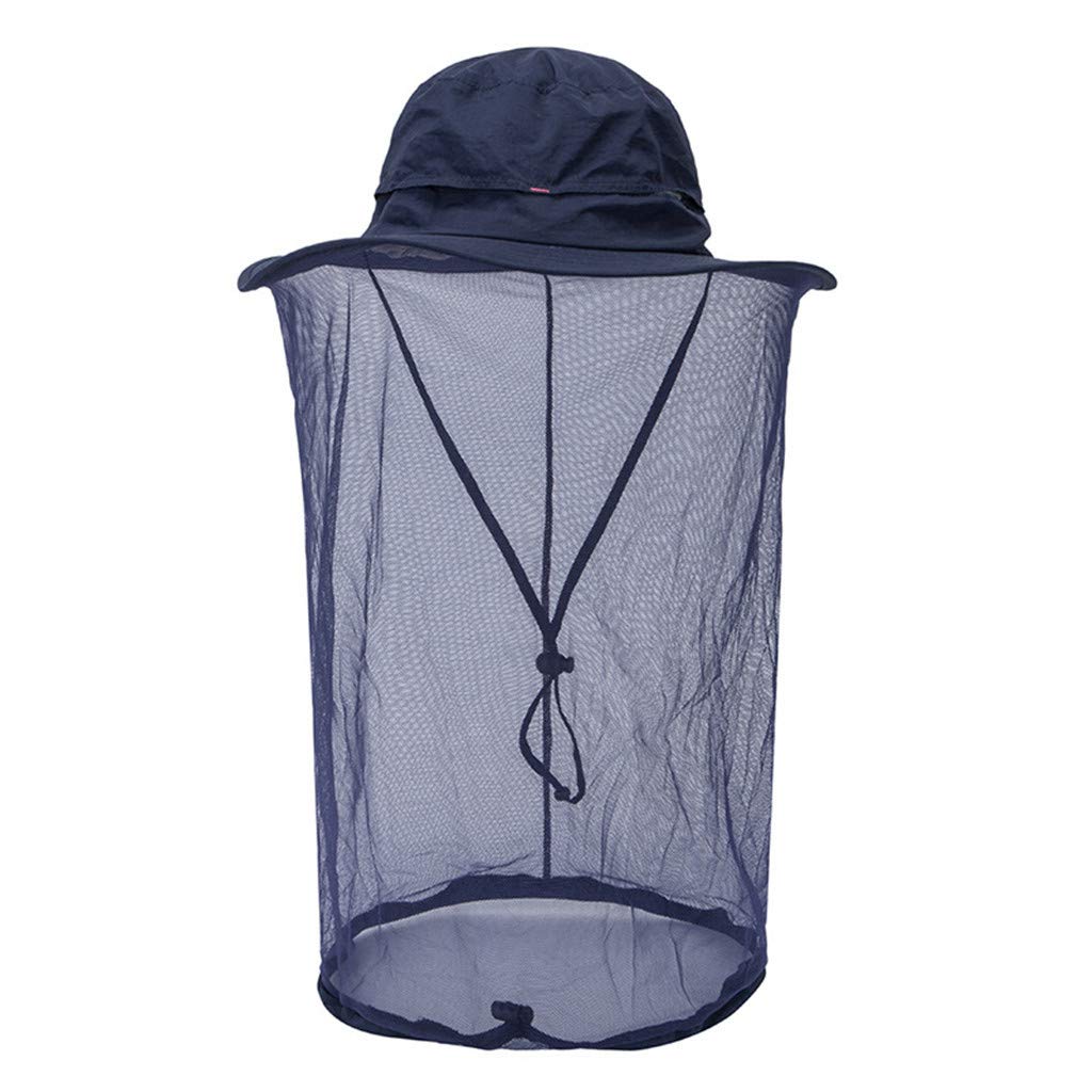 Fishing Hat with Hidden Net Mesh - UV Protection Sun Bucket Hat for Outdoor, Beach & Fishing | Lightweight Breathable Headwear for Men & Women