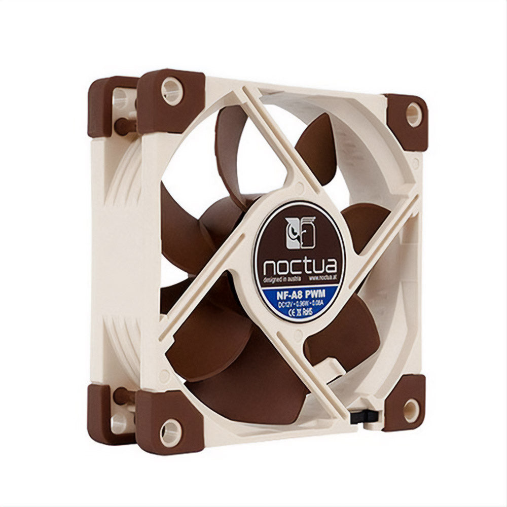 Noctua NF-A8 PWM 80x80x25mm Premium Quiet Cooling Fan - 12V 4 Pin for PC Cases, Servers & Home Theater Systems