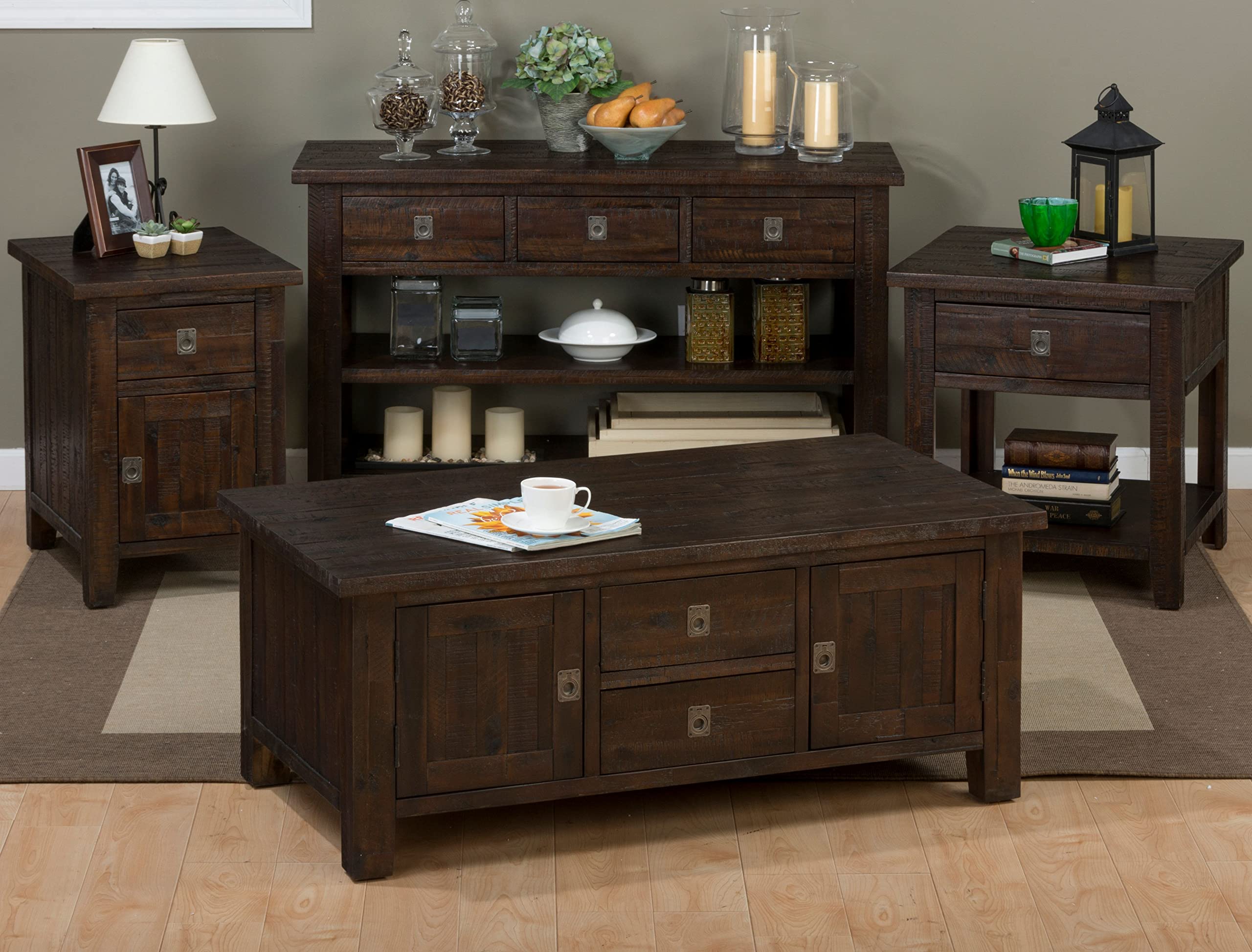Jofran Inc. Kona Grove Storage Coffee Table - Modern Lift-Top End Table with Hidden Compartment for Living Room, Bedroom & Office Use