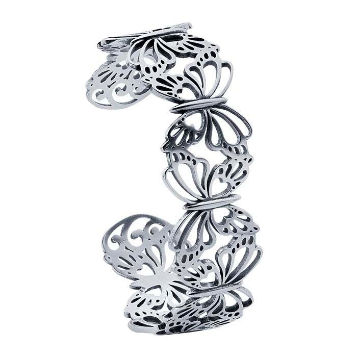 Elegant Sterling Silver Filigree Butterfly Cuff Bracelet for Women | Dainty Jewelry Gift for Her | Perfect for Weddings, Anniversaries & Special Occasions