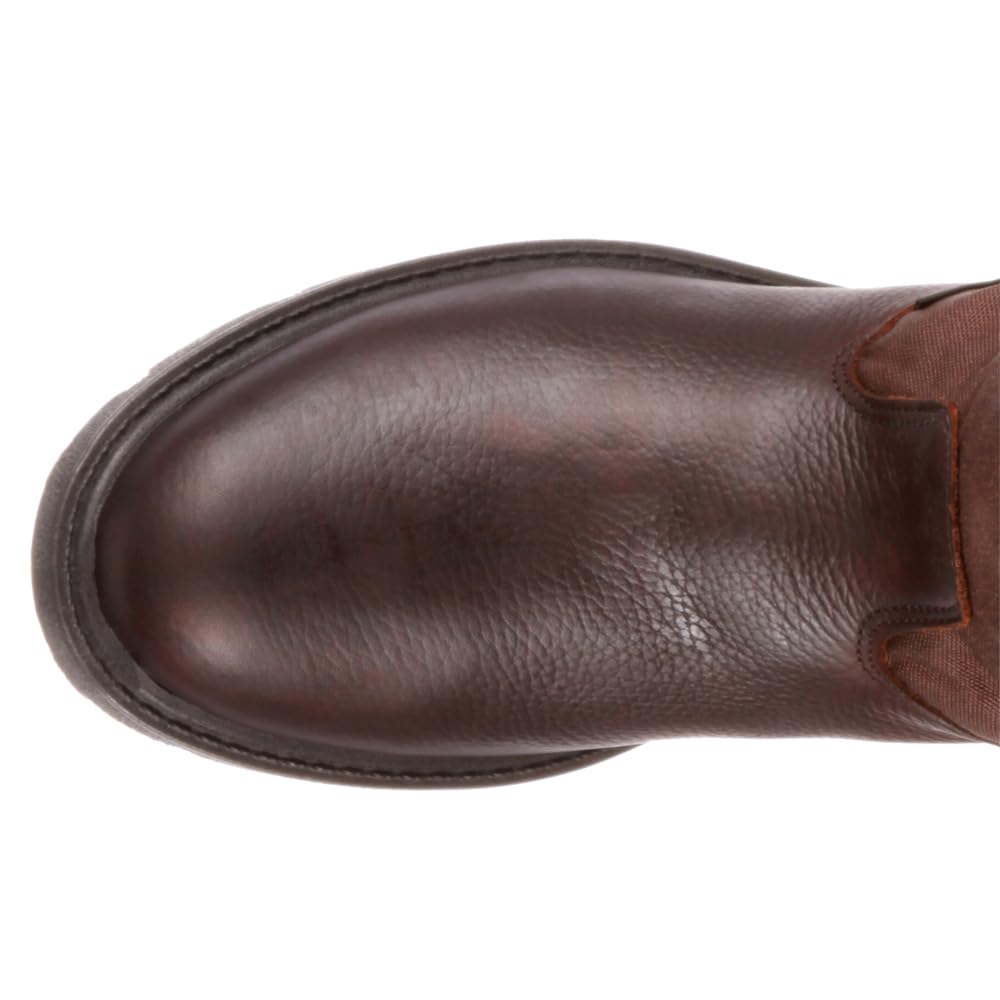 Georgia Boot Men's Homeland Wellington Work Boot - Waterproof, Slip-Resistant, Steel Toe for Construction, Farming & Outdoor Work