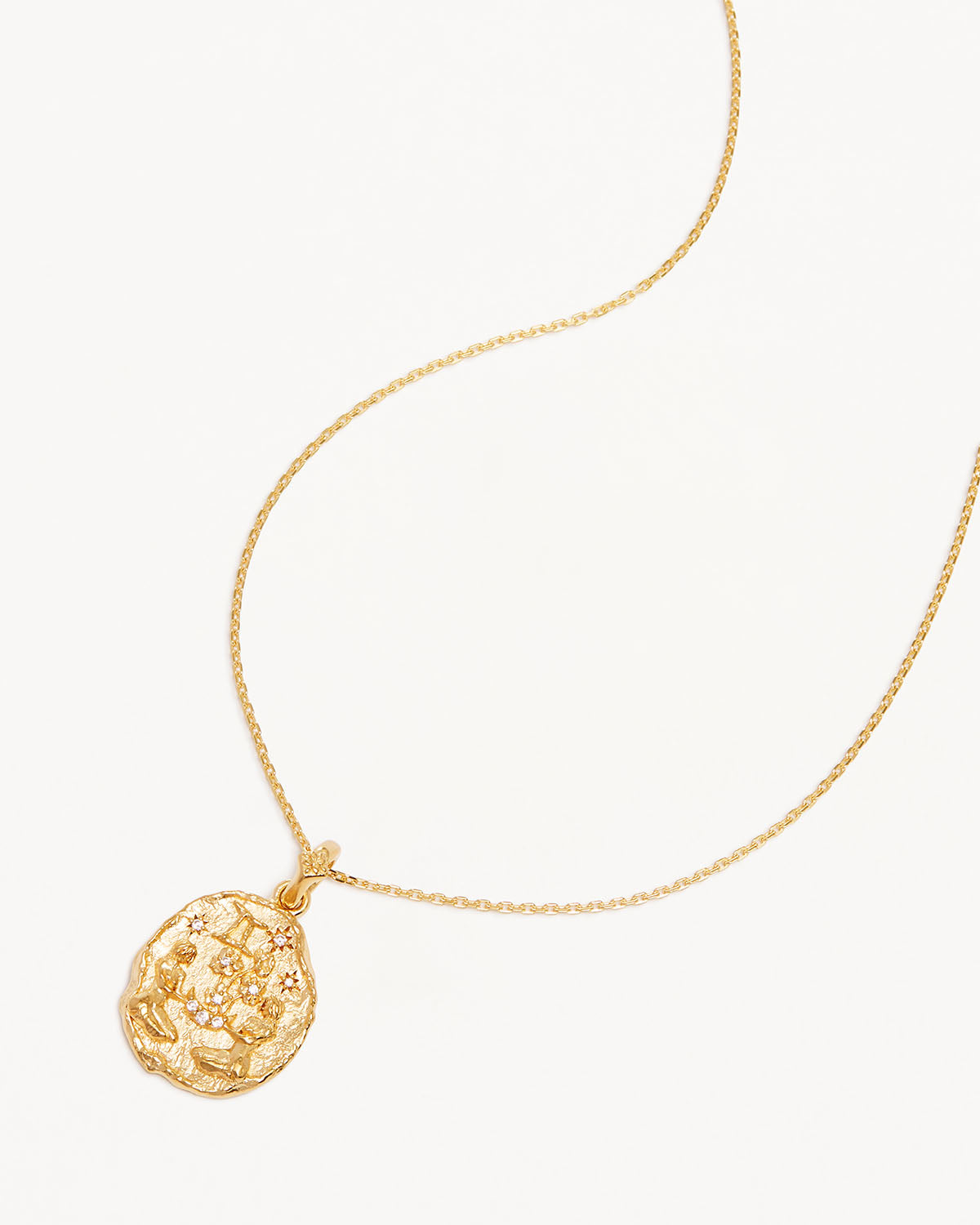 18K Gold Vermeil Zodiac Necklace - Gemini Constellation Pendant for Women, Perfect Birthday Gift & Everyday Jewelry for Her