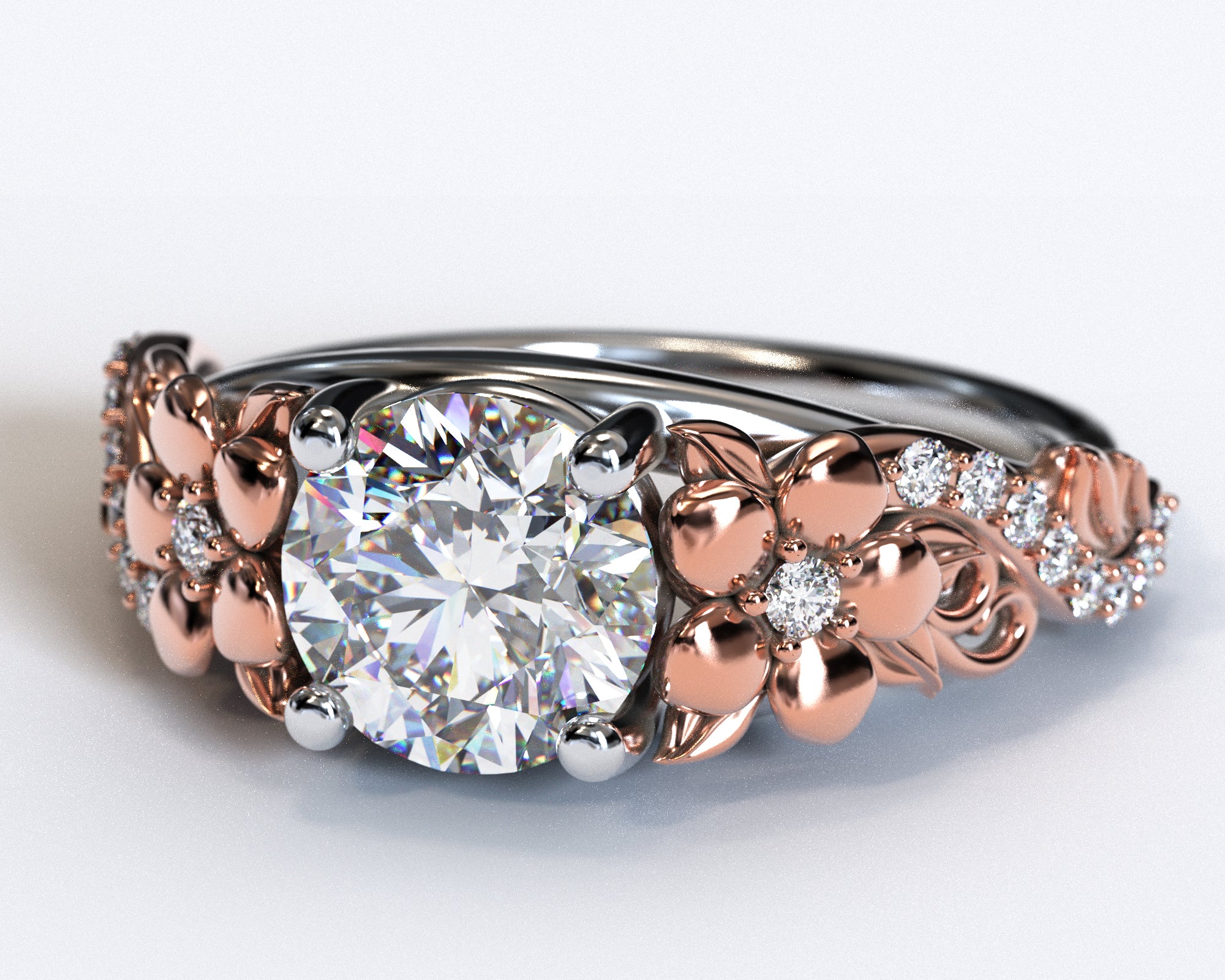 Exquisite Lotus Flower Engagement Ring for Women - Elegant Floral Wedding Band, 14K Gold or Sterling Silver - Perfect for Proposals, Anniversaries & Romantic Occasions