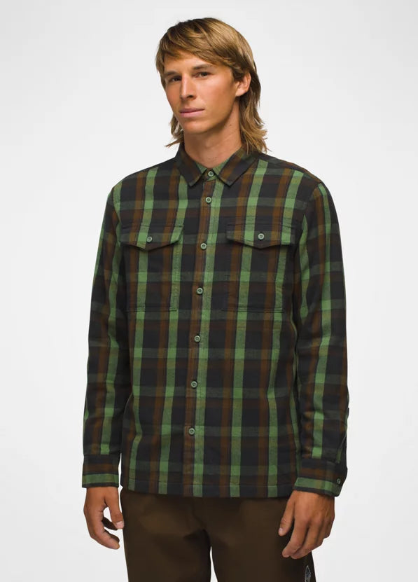 Premium Men's Copper Skies Lined Flannel Shirt - Soft & Warm Plaid Flannel for Fall & Winter - Perfect for Outdoor Camping, Hiking & Casual Wear