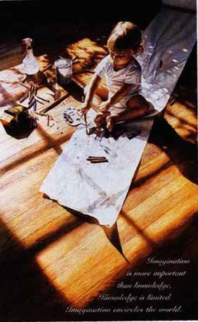 Steve Hanks - Imagination Open Edition Art Print on Premium Paper | Wall Decor for Living Room, Bedroom & Office