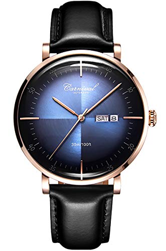 Gold case with Blue dial