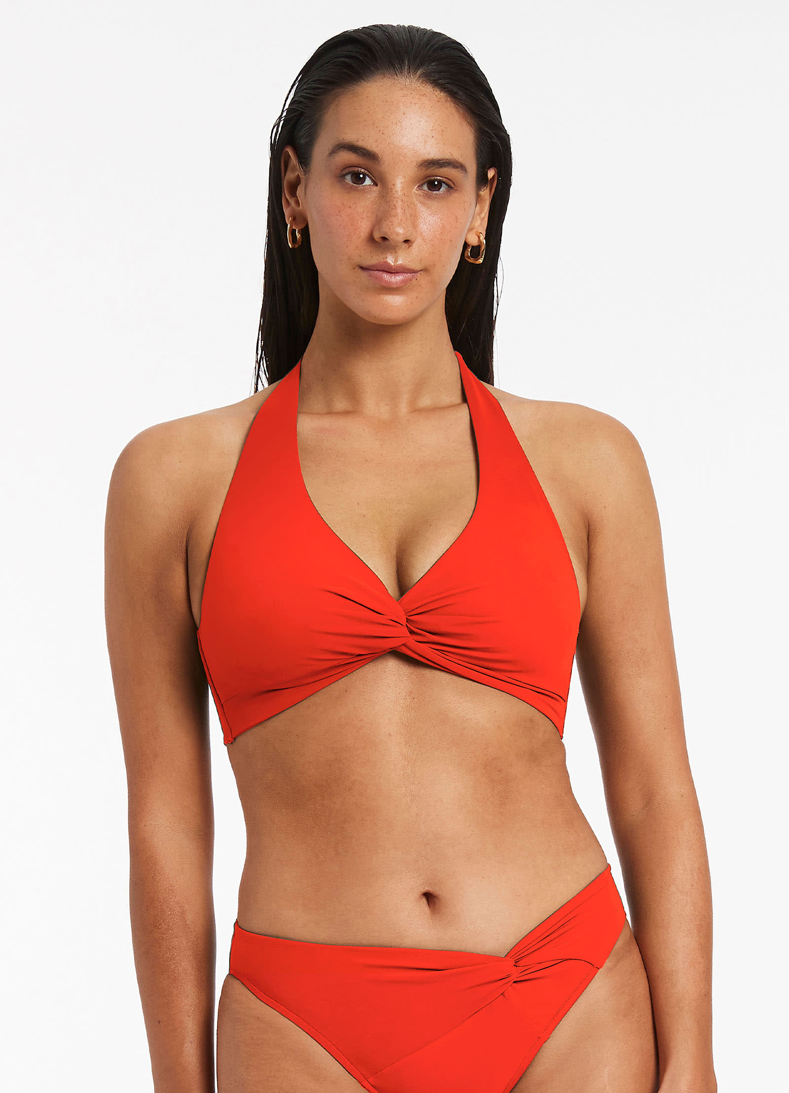 Jetset D DD Twist Front Bikini Top - Sexy Swimwear for Women - Perfect for Beach Vacation & Pool Party