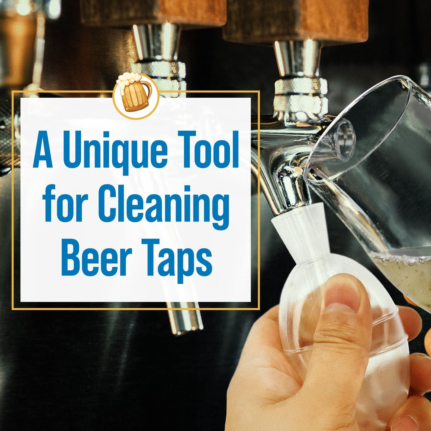 IMPRESA 3-Pack Beer Line Cleaner Kit - Professional Draft Keg Tap Cleaning Tool with Faucet Plug Alternative - Perfect for Home Brewers, Bars & Restaurants - Keep Your Beer Fresh & Tasty