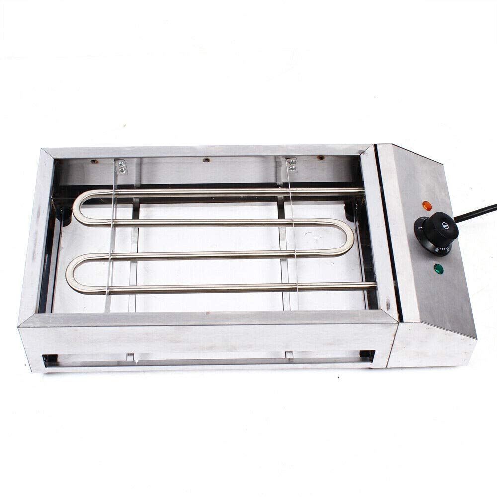 LOYALHEARTDY 110V Stainless Steel Electric Grill - Portable Table Top BBQ Griddle for Outdoor Cooking, Restaurants, Carnivals & Buffets | Perfect for Backyard Parties, Camping & Food Trucks