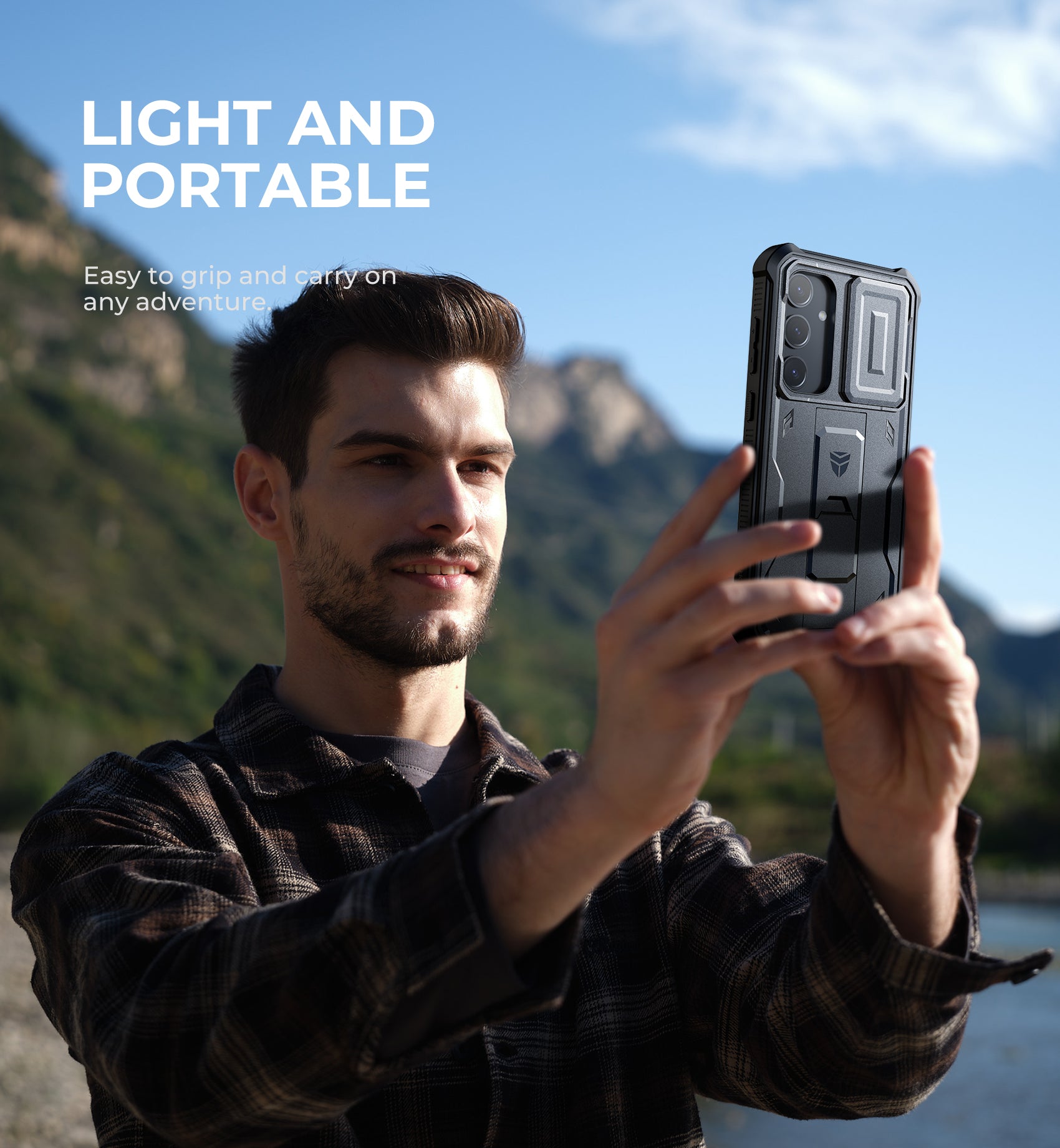 Durable Shockproof Rugged Case for Samsung Galaxy S24 Plus - Full Body Protection with Built-in Screen Protector, Slide Camera Cover & Kickstand | Perfect for Outdoor, Work & Daily Use