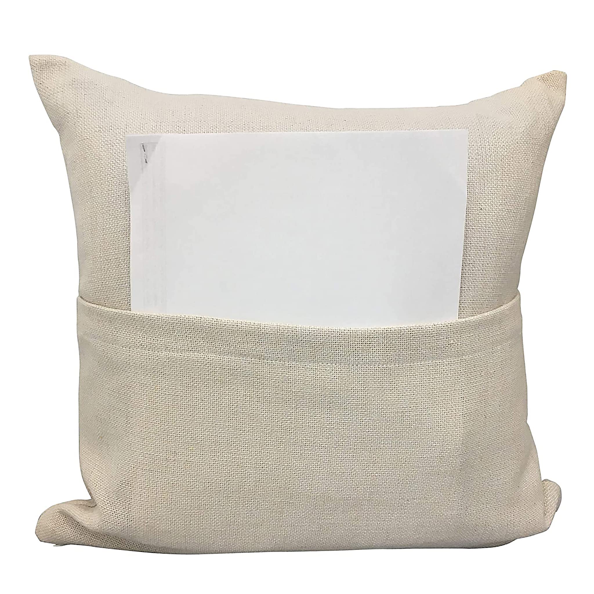 Hometex 16x16 Inch Sublimation Pillow Covers & Inserts Bundle - 10 Pack Faux Linen Decorative Cushion Set for Heat Press Printing - Perfect for Home Decor, Sofa, Bedroom & DIY Craft Projects