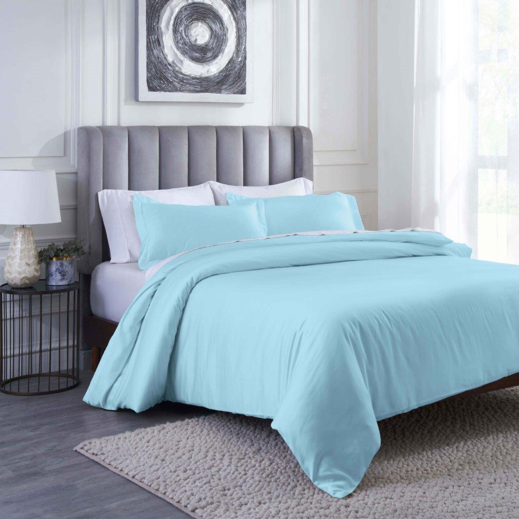 Premium 400 Thread Count Modal Duvet Cover Set from Beechwood - Ultra Soft & Breathable Bedding for All Seasons - Perfect for Master Bedroom, Guest Room, and Luxury Hotels