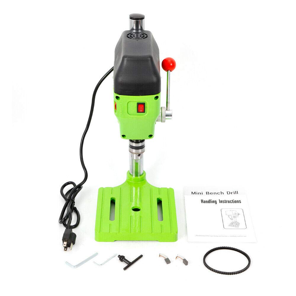480W Portable Bench Drill Stand - Mini Electric Workbench Drilling Machine with 1-10mm Chuck | Perfect for DIY Projects, Woodworking & Metalworking
