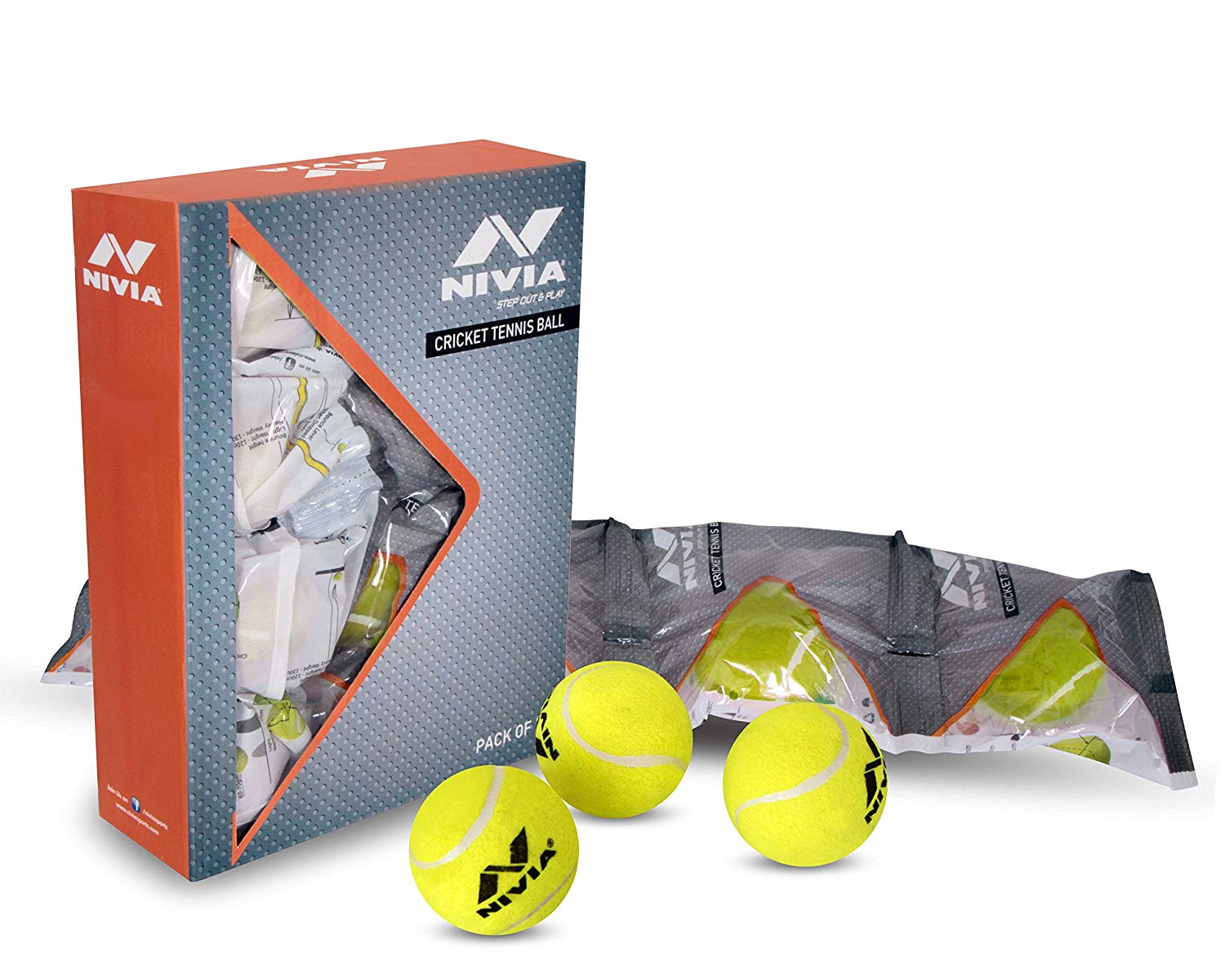 Nivia Premium Tennis Balls & Cricket Balls - High Performance Sports Equipment for Tennis Matches & Cricket Practice | Perfect for Professional Play, Training & Outdoor Sports Activities