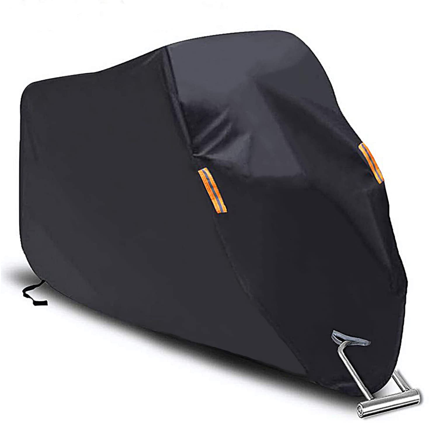 SEAZEN Waterproof Motorcycle Cover - 5-Layer Breathable Fabric for All Weather Protection (Fits Up to 102