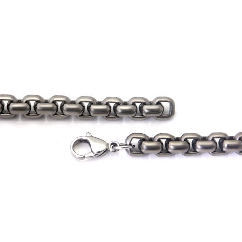 Premium Titanium 7MM Box Link Bracelet for Men & Women - Durable Luxury Jewelry for Everyday Wear, Gifts & Special Occasions
