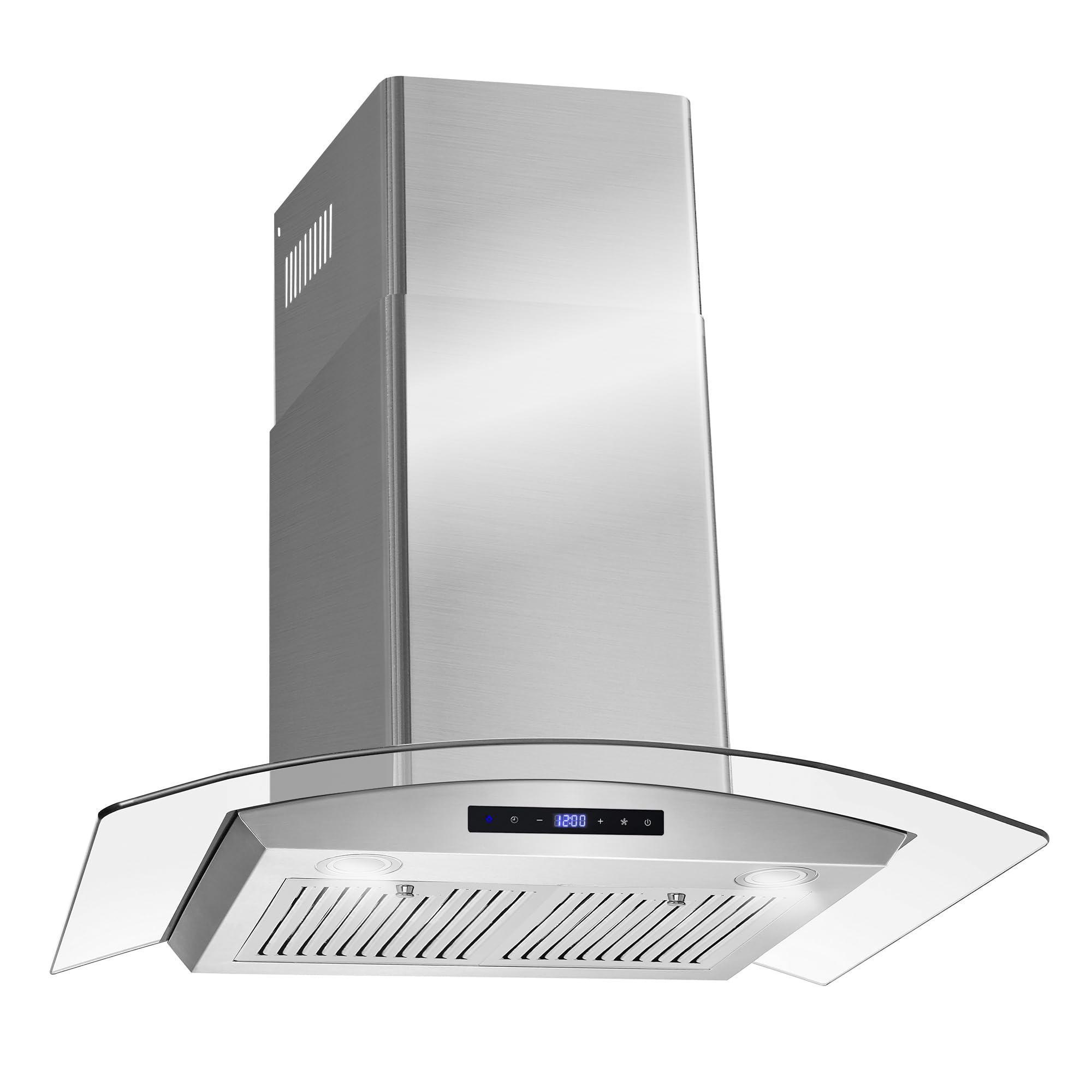 COSMO COS-668AS750 30-inch Stainless Steel Wall Mount Range Hood with 380 CFM Ducted Ventilation, Touch Controls & LED Lights - Perfect for Modern Kitchens & Open-Concept Homes