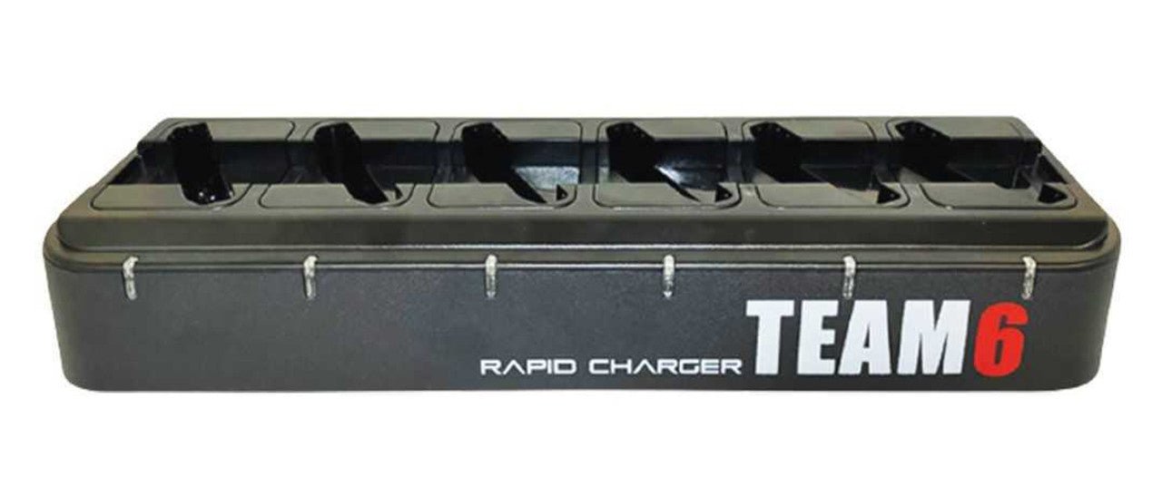TEAM6 Multi USB Charger - 6 Port Fast Charging Station for iPhone, Android, iPad - Perfect for Home, Office, Travel & Family Use