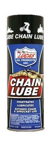 Lucas Oil 10393 Chain Lube Penetrant Aerosol - 11 oz. High-Performance Lubricant for Motorcycle, Bike & Industrial Chains | Rust Prevention & Smooth Operation | Ideal for All-Weather Use