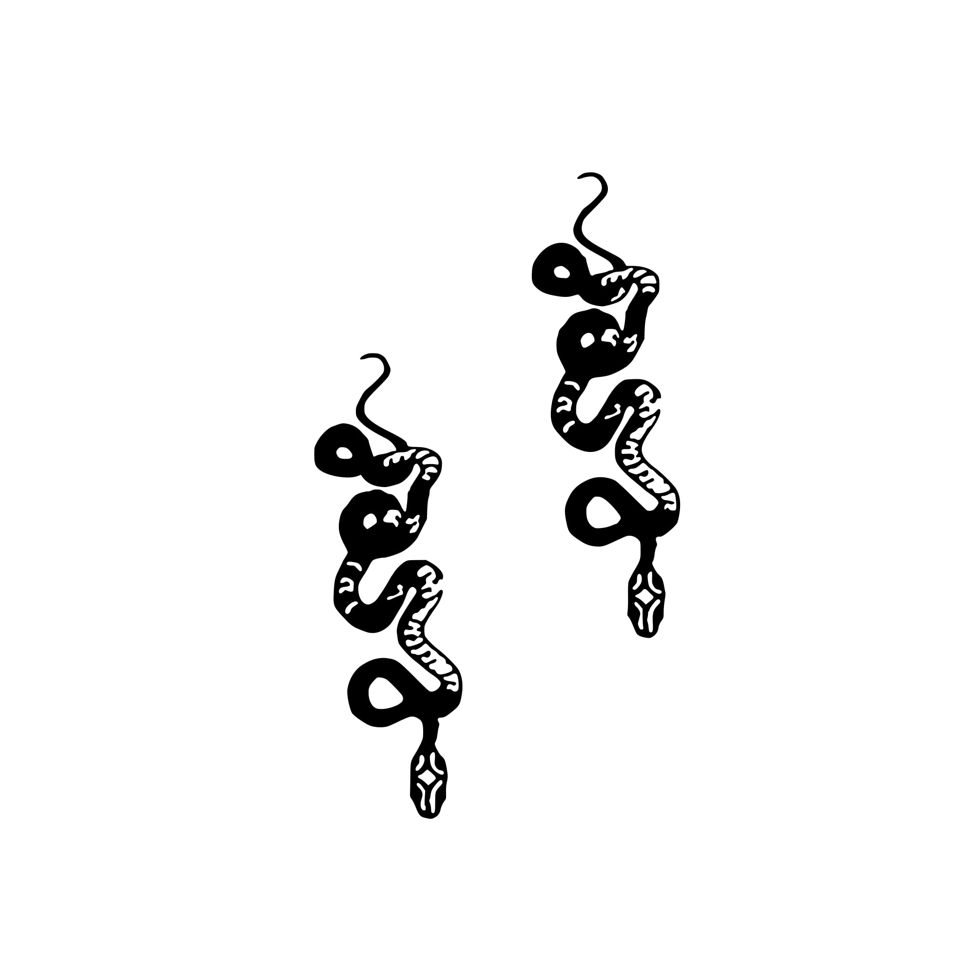 Mini Snake Temporary Tattoo - Waterproof Sticker for Women & Men - Party & Festival Use