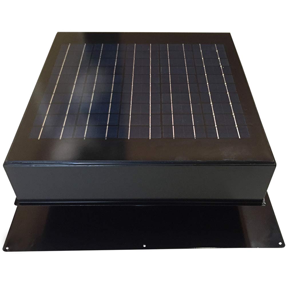 Remington Solar 20W Solar-Powered Roof Mount Attic Fan - Energy Efficient Ventilation for Home & Garage Cooling - Perfect for Hot Climates & Reducing Energy Costs