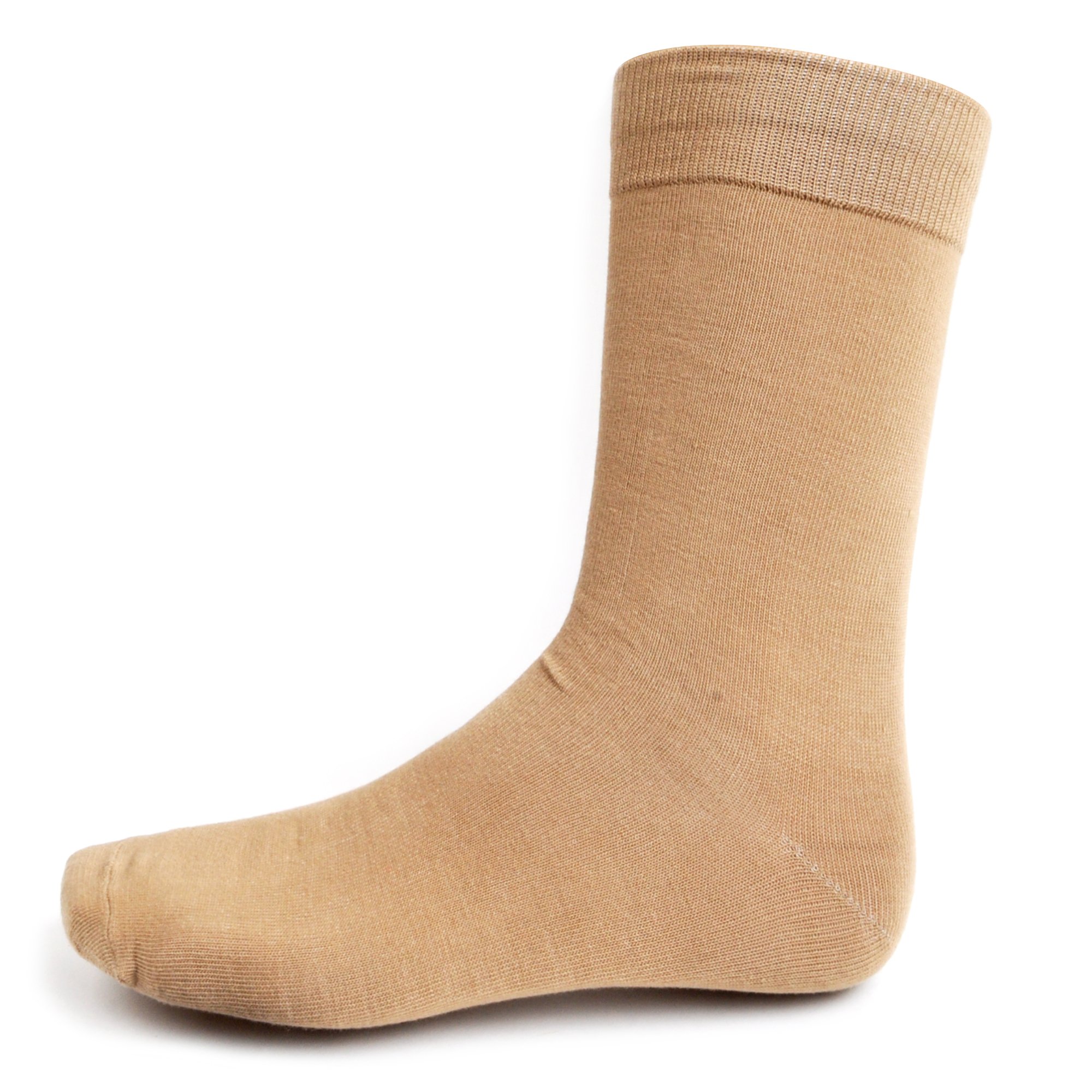 Ivory + Mason Taupe Men's Dress Socks for Groomsmen - Premium Comfort Formal Socks for Weddings, Business & Special Occasions